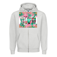 Dove Grey respiratory therapist coffee cups Zipper Hoodie - Zillion Design Studio