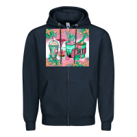 Navy respiratory therapist coffee cups Zipper Hoodie - Zillion Design Studio