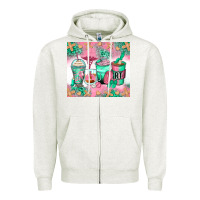 Oatmeal Heather respiratory therapist coffee cups Zipper Hoodie - Zillion Design Studio