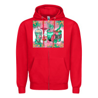 Red respiratory therapist coffee cups Zipper Hoodie - Zillion Design Studio