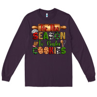 Plum tih the season to bake cookies Long Sleeve Tee - Zillion Design Studio
