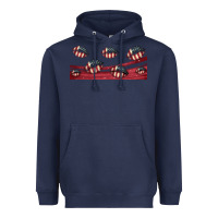 Navy american flag lips 16oz libbey cup Heavyweight Hoodie - HRA Design Shop