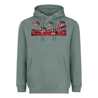 Sage american flag lips 16oz libbey cup Heavyweight Hoodie - HRA Design Shop