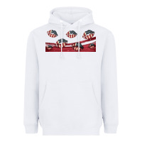 White american flag lips 16oz libbey cup Heavyweight Hoodie - HRA Design Shop