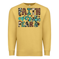 Antique Gold faith over fear Premium Sweatshirt - JahusDesignShop