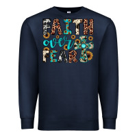 Navy faith over fear Premium Sweatshirt - JahusDesignShop