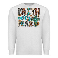 Oatmeal Heather faith over fear Premium Sweatshirt - JahusDesignShop