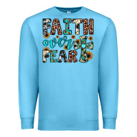 Ocean Blue faith over fear Premium Sweatshirt - JahusDesignShop