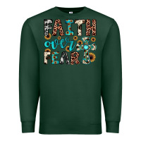 Sports Green faith over fear Premium Sweatshirt - JahusDesignShop