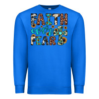 True Royal faith over fear Premium Sweatshirt - JahusDesignShop