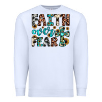 White faith over fear Premium Sweatshirt - JahusDesignShop