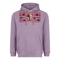 Lavender patriotic native american headdress 16oz libbey cup Heavyweight Hoodie - HRA Design Shop