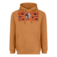 Meerkat patriotic native american headdress 16oz libbey cup Heavyweight Hoodie - HRA Design Shop
