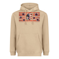 Mushroom patriotic native american headdress 16oz libbey cup Heavyweight Hoodie - HRA Design Shop