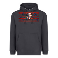 Smoke patriotic native american headdress 16oz libbey cup Heavyweight Hoodie - HRA Design Shop