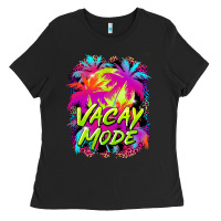 Black vacay mode Ladies Tee - BarkalooDesign