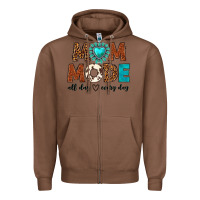 Chestnut mom mode all day every day Zipper Hoodie - texasbilliewilder