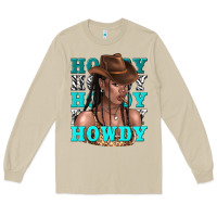 Mushroom howdy howdy black girl Long Sleeve Tee - texasbilliewilder