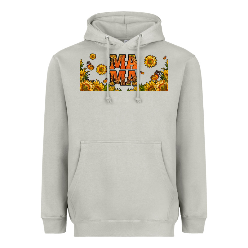 Sunflowers And Butterflies Mama 16oz Libbey Cup Heavyweight Hoodie by HRA Design Shop | Teevron