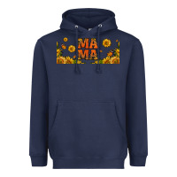 Navy sunflowers and butterflies mama 16oz libbey cup Heavyweight Hoodie - HRA Design Shop