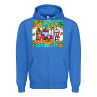 True Royal puerto rico coffee cups Zipper Hoodie - Zillion Design Studio