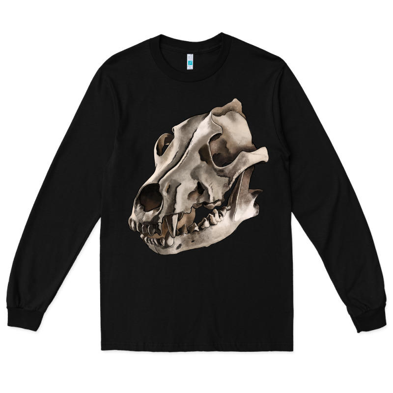 Wolf Skull Long Sleeve Tee by RanaPortraitStore | Teevron