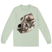 Matcha Wolf skull Long Sleeve Tee - RanaPortraitStore