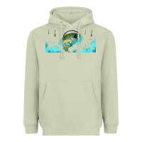 Matcha jumping bass fishing 16oz libbey cup Heavyweight Hoodie - HRA Design Shop
