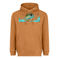 Meerkat jumping bass fishing 16oz libbey cup Heavyweight Hoodie - HRA Design Shop