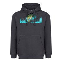 Smoke jumping bass fishing 16oz libbey cup Heavyweight Hoodie - HRA Design Shop