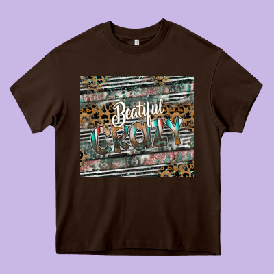 Beautiful Crazy Heavy Core Tee Designed By Cowhidedigitalart