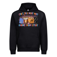 Black can't talk right now doing mom stuff Urban Hoodie - MaliasSmallBusiness