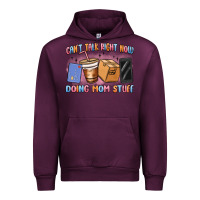 Mauve Wine can't talk right now doing mom stuff Urban Hoodie - MaliasSmallBusiness