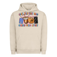 Pigment French Oak can't talk right now doing mom stuff Urban Hoodie - MaliasSmallBusiness