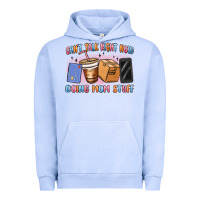 Pigment Grape Ice can't talk right now doing mom stuff Urban Hoodie - MaliasSmallBusiness