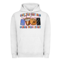 Pigment Lunar Rock can't talk right now doing mom stuff Urban Hoodie - MaliasSmallBusiness