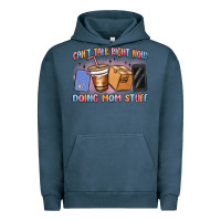 Pigment Midnight Navy can't talk right now doing mom stuff Urban Hoodie - MaliasSmallBusiness