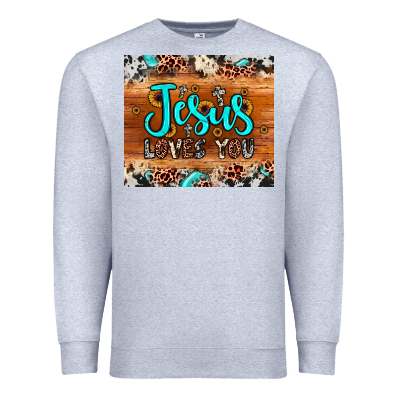 Jesus Loves You Premium Sweatshirt by JahusDesignShop | Teevron
