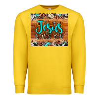 Lemon jesus loves you Premium Sweatshirt - JahusDesignShop