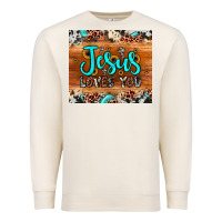 Sandshell jesus loves you Premium Sweatshirt - JahusDesignShop