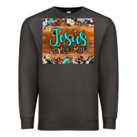 Smoke jesus loves you Premium Sweatshirt - JahusDesignShop
