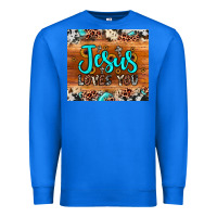 True Royal jesus loves you Premium Sweatshirt - JahusDesignShop