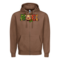 Chestnut reindeer noel christmas Zipper Hoodie - RanaPortraitStore