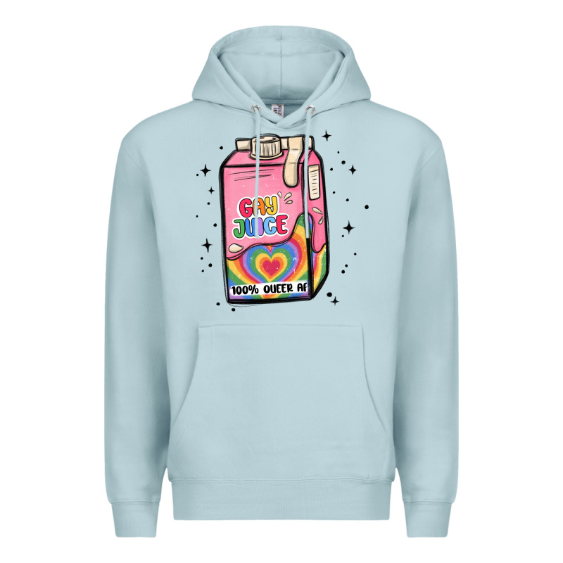Gay Juice Premium Hoodie by MaliasSmallBusiness | Teevron