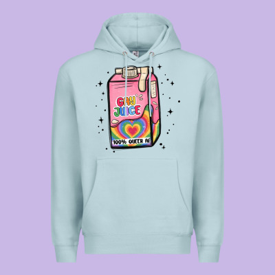 Gay Juice Premium Hoodie Designed By Maliassmallbusiness
