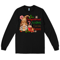Black gingerbread wishes and cocoa kisses Long Sleeve Tee - Zillion Design Studio