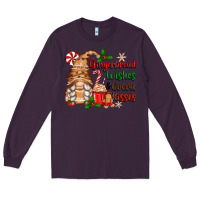Plum gingerbread wishes and cocoa kisses Long Sleeve Tee - Zillion Design Studio