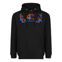 Black floral 4th of july crew 16oz libbey cup Heavyweight Hoodie - HRA Design Shop