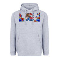 Heather Grey floral 4th of july crew 16oz libbey cup Heavyweight Hoodie - HRA Design Shop