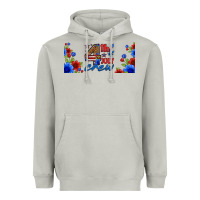 Floral 4th Of July Crew 16oz Libbey Cup Heavyweight Hoodie | Teevron